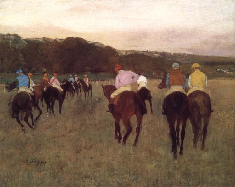 Edgar Degas Racehorse ground Spain oil painting art